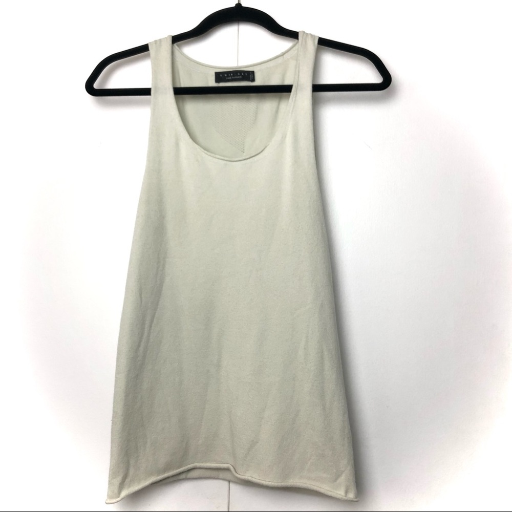 Twin-Set Simona Barbieri Heart Back Knit Tank Top